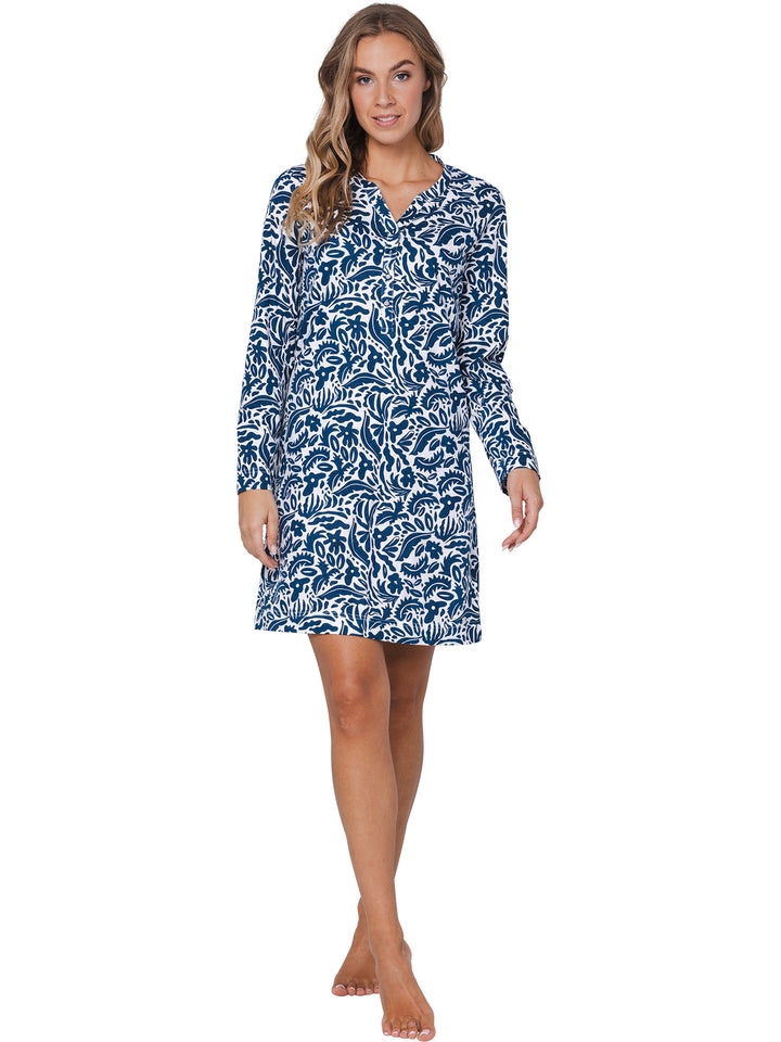 Nachthemd Blue Bloom