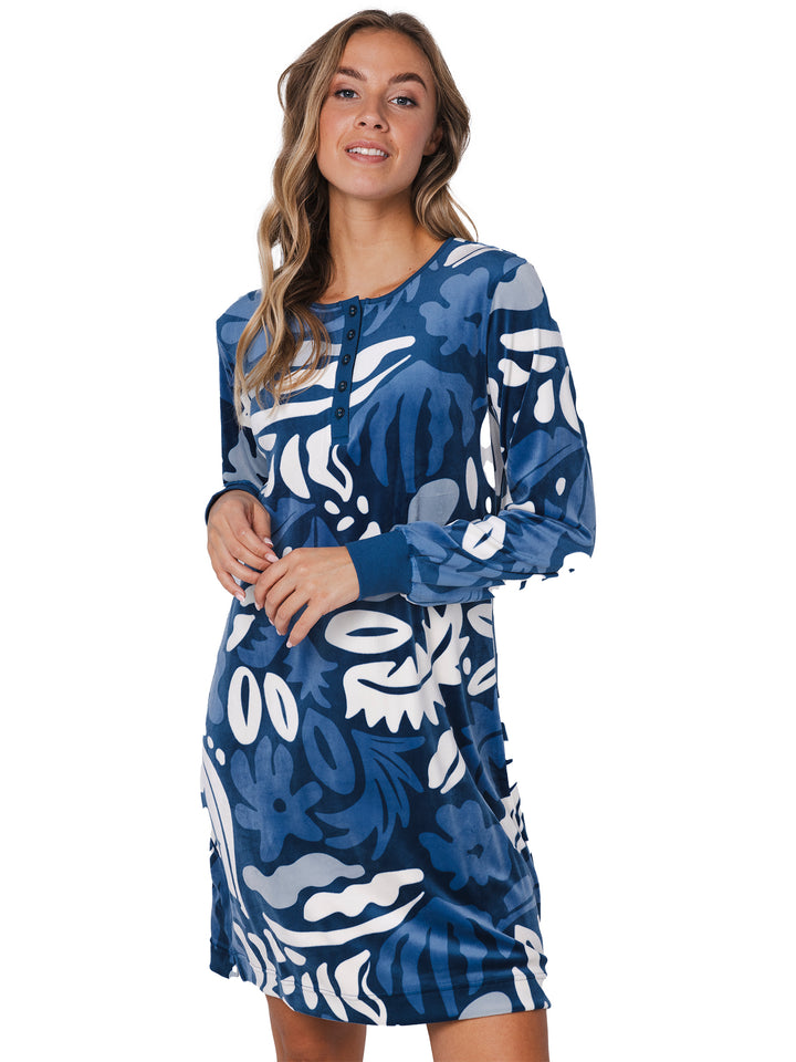 nachthemd Blue Bloom