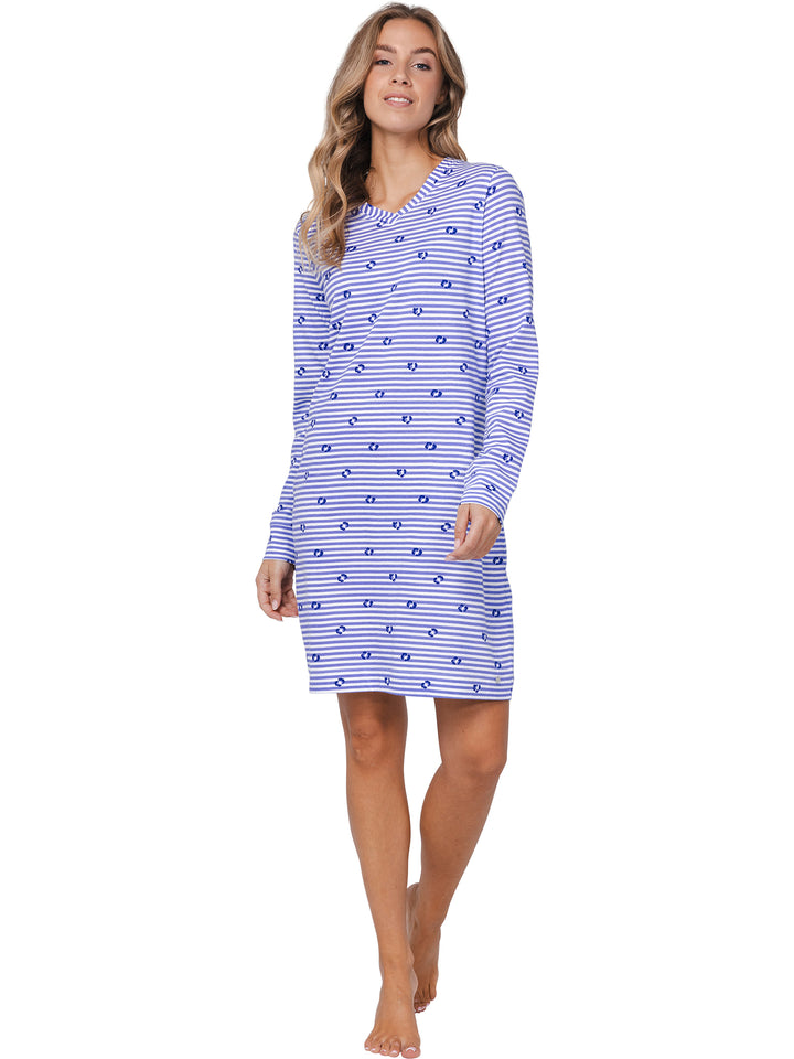 Rebelle nachthemd Leopard Lilac