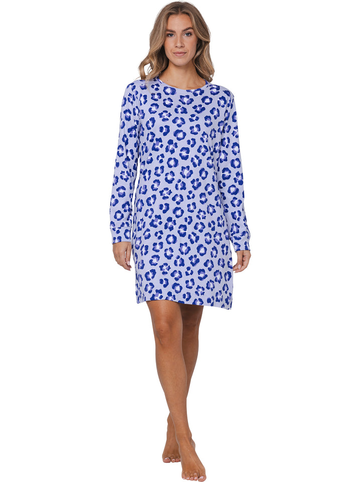 Rebelle nachthemd Leopard Lilac