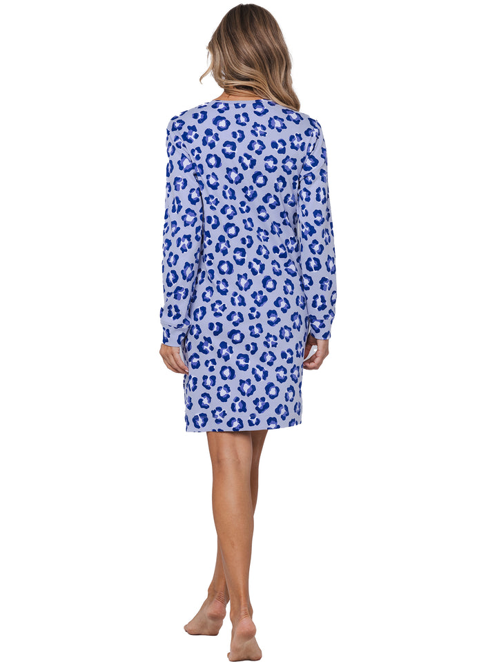 Rebelle nachthemd Leopard Lilac