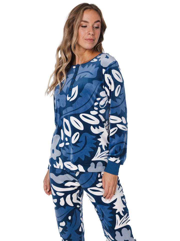 Pyjama / Huispak Blue Bloom