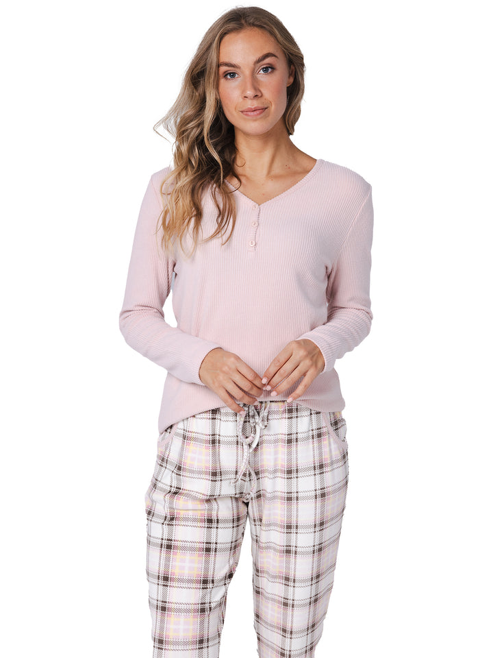 Pyjama / Huispak Pink Checks
