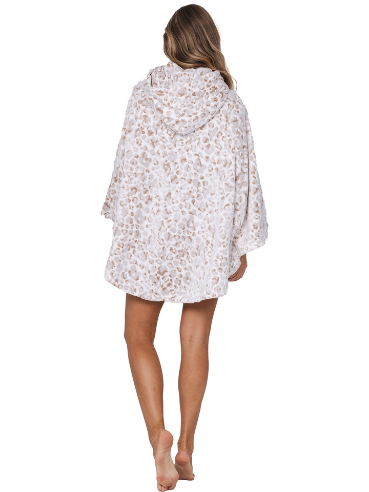 Poncho Beige Animal