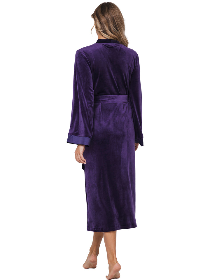 Premium badjas/kimono Dark Orchid
