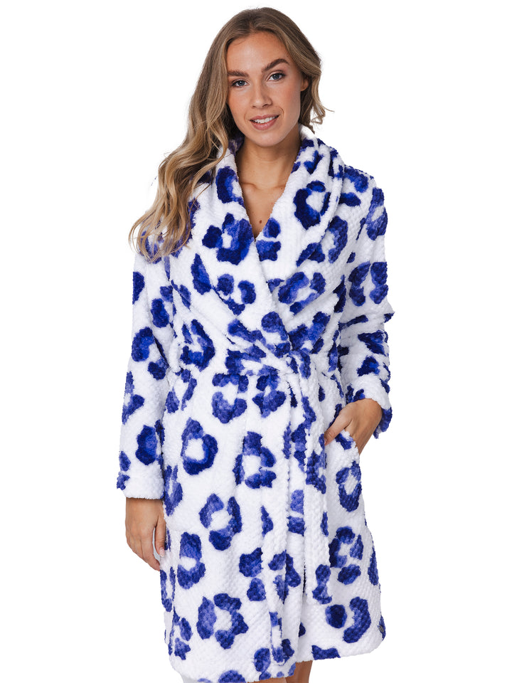 Rebelle badjas Leopard Lilac