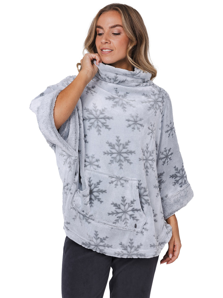 Rebelle poncho Silver Frost