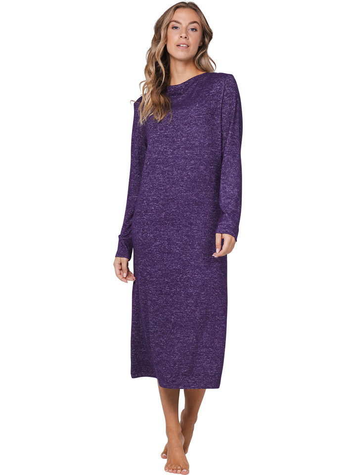 Premium lounge jurk Dark Orchid