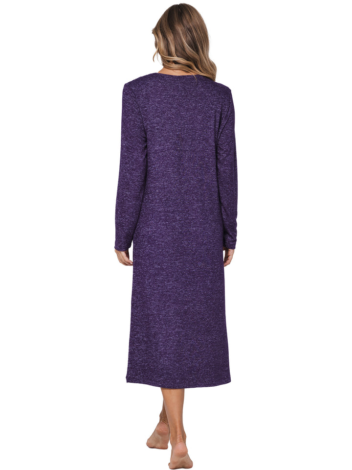 Premium lounge jurk Dark Orchid