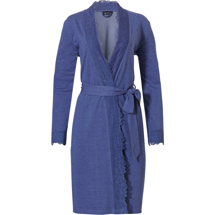 Deluxe badjas lace blue
