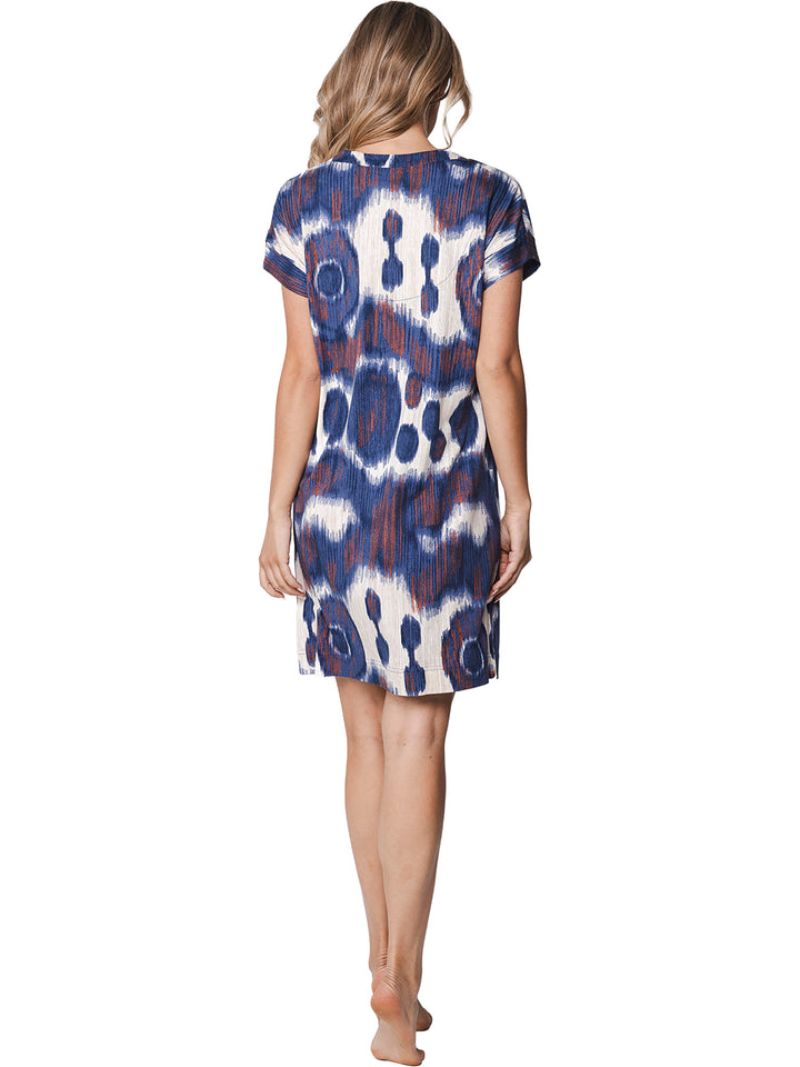 Premium Nachthemd Indigo Flow