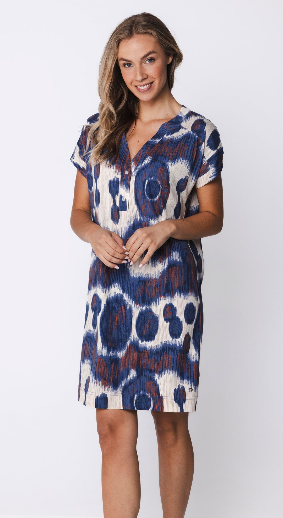 Premium Nachthemd Indigo Flow