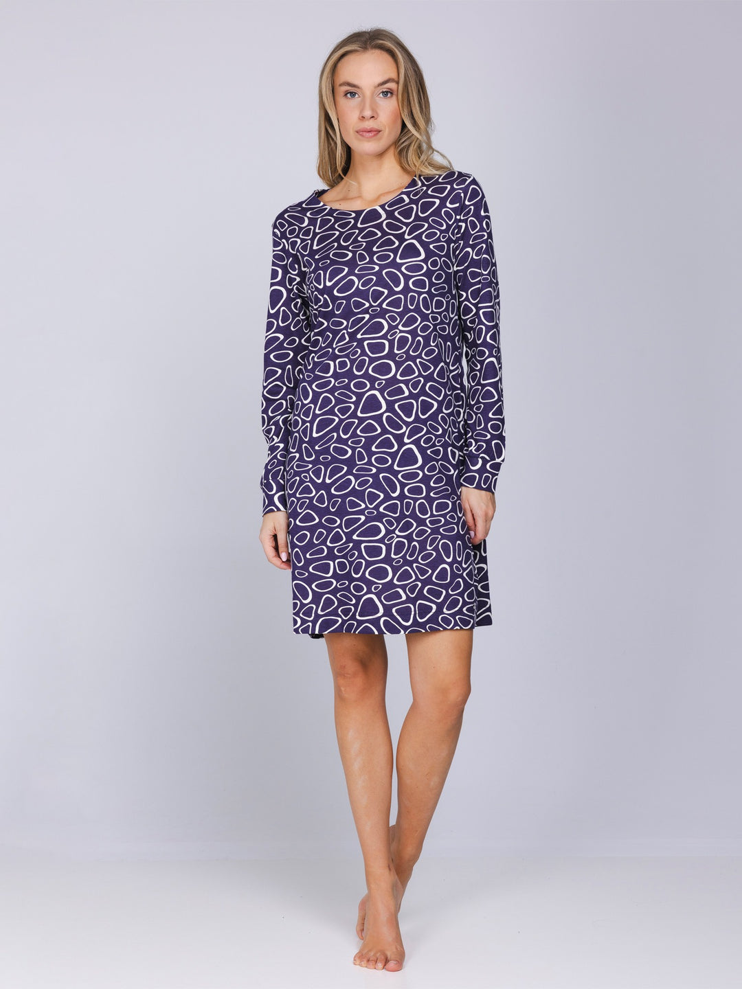 Coming Soon - Nachthemd Purple Pebbles