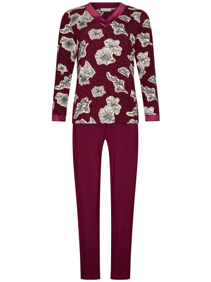 BINNENKORT BESCHIKBAAR - Premium pyjama Burgundy Dream