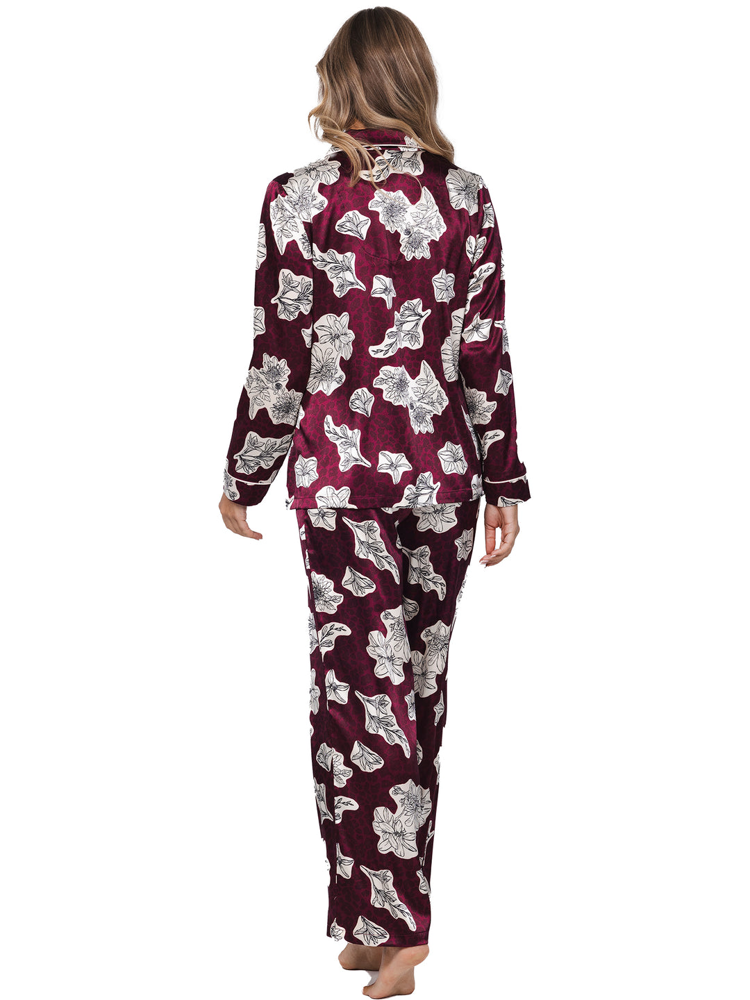 BINNENKORT BESCHIKBAAR - Premium pyjama Burgundy Dream