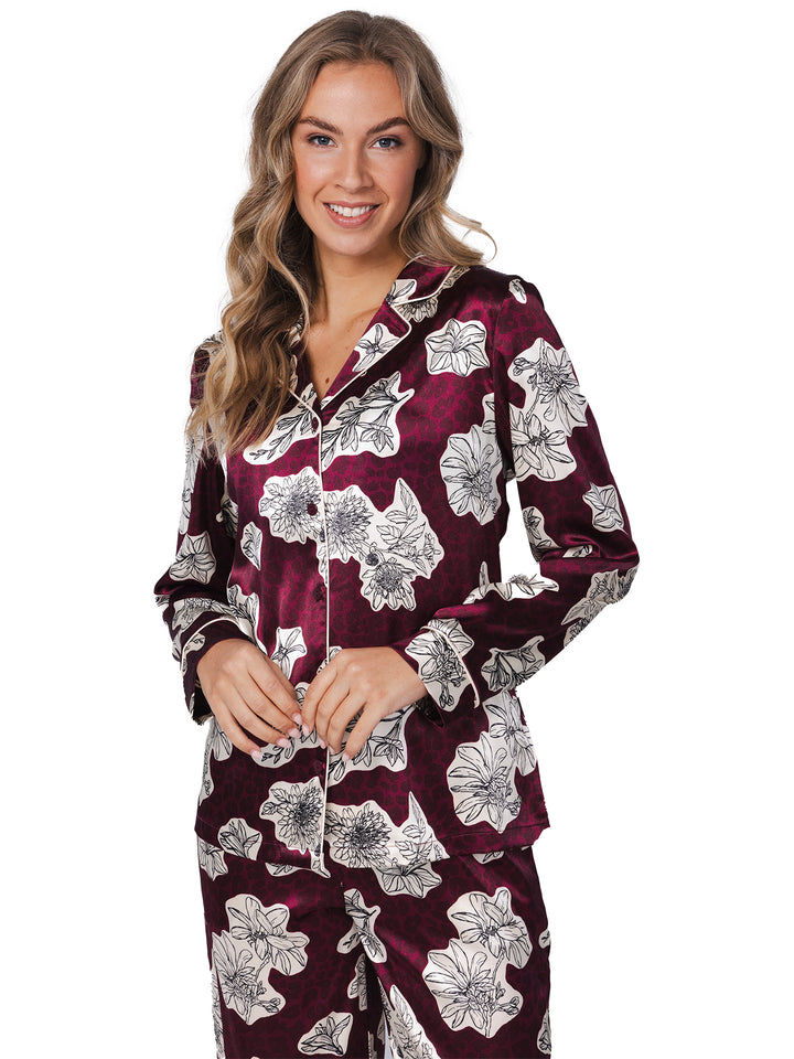 BINNENKORT BESCHIKBAAR - Premium pyjama Burgundy Dream