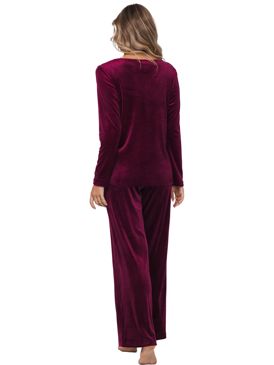 BINNENKORT BESCHIKBAAR - Premium huispak/pyjama Burgundy Dream