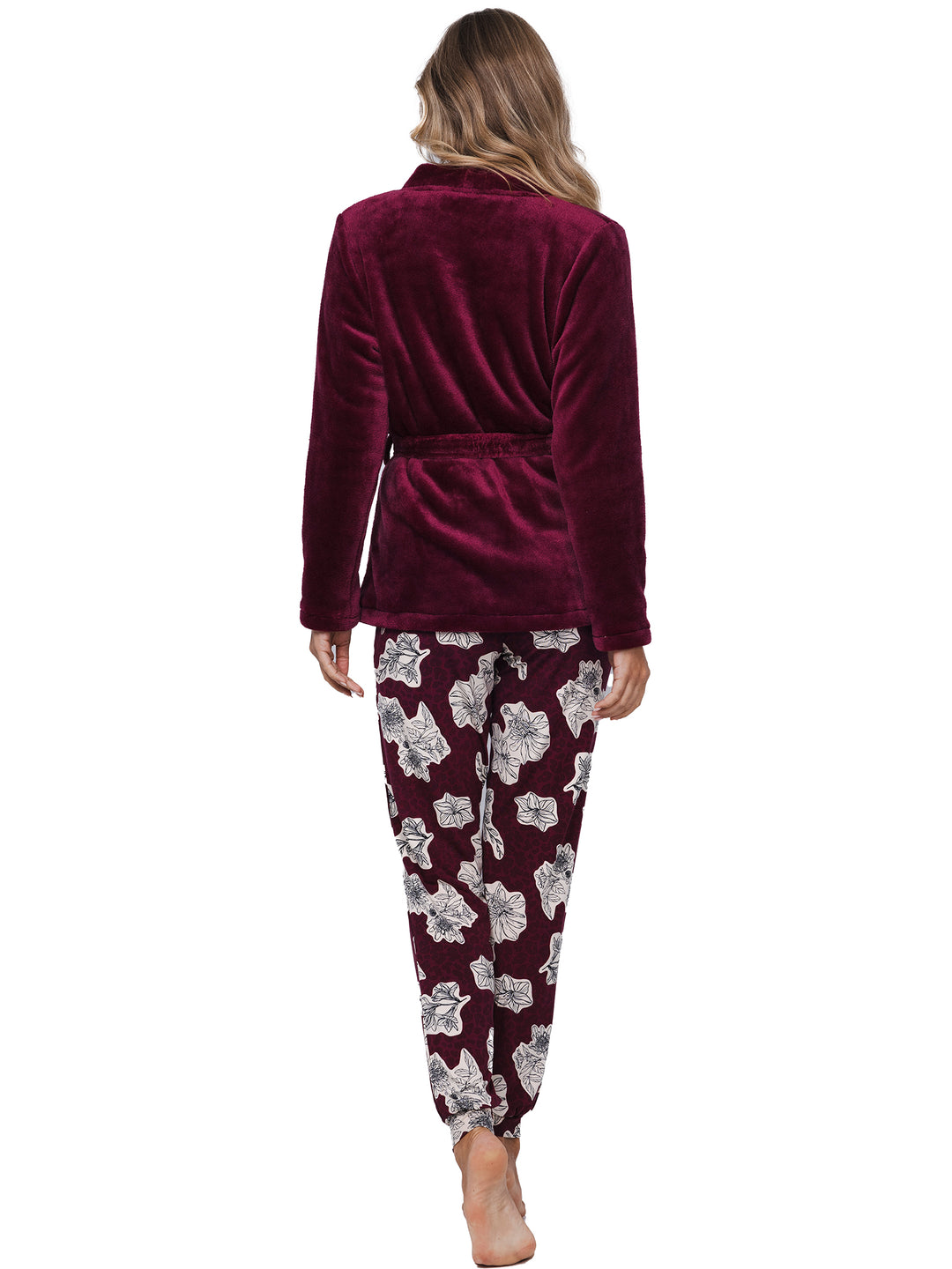 BINNENKORT BESCHIKBAAR - Premium vest/badjas Burgundy Dream