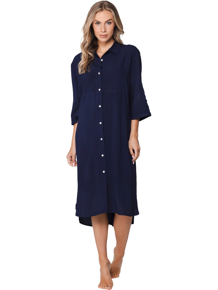 Premium Jurk Azure Leafs