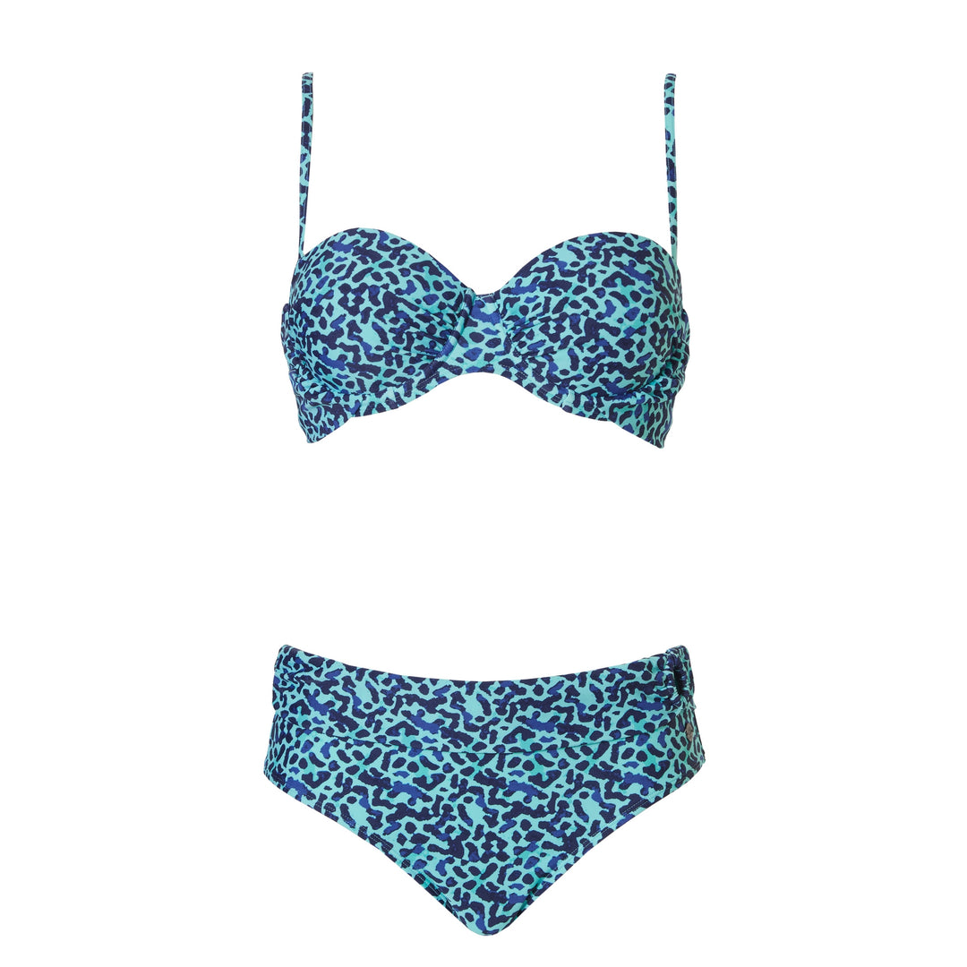 Pastunette bikini aqua leopard