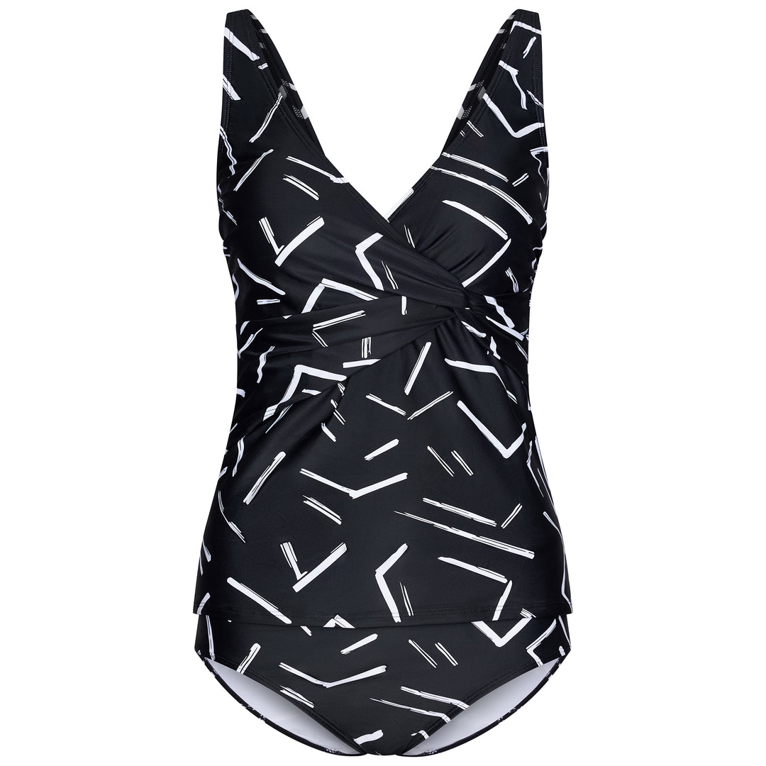 Pastunette Beach tankini white stripes